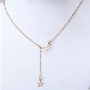 Moon and Star Necklace